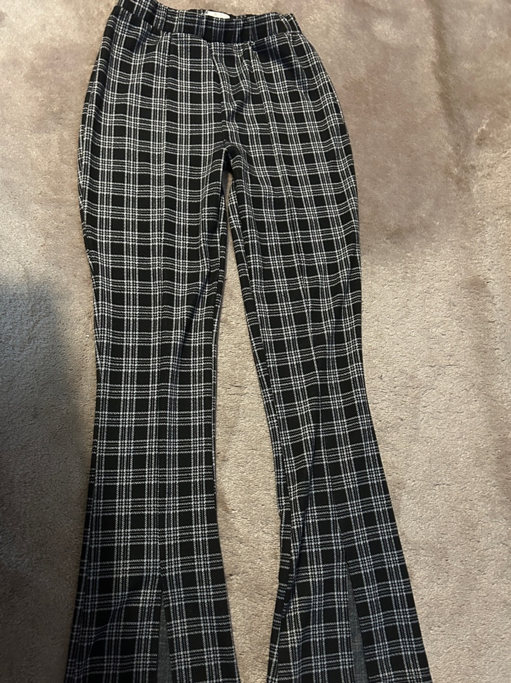 Urban Renewal Trendy Black & White Plaid Pants by Anthropology EUC